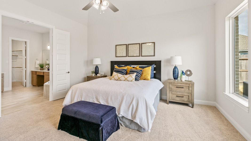 Representative furnished interior of a home built from the Tulane by Brightland Homes in Katy Lakes, Katy (Image 16).