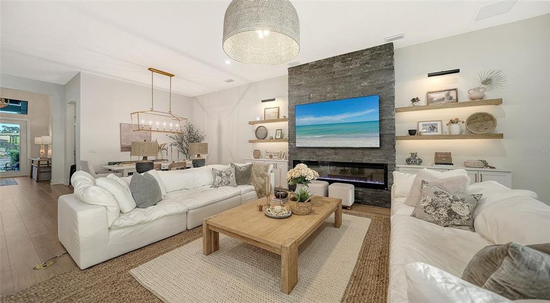 Furnished interior view inside a new home in , Sarasota (Image 53).