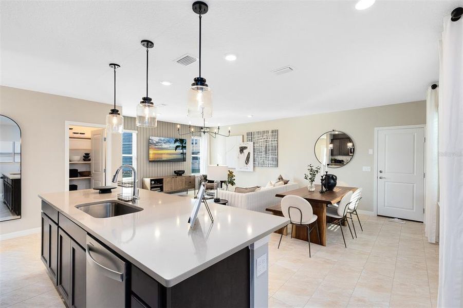 Furnished interior view inside a new home in EverBe, Orlando (Image 15).