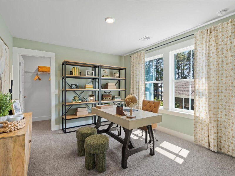 Furnished interior view inside a new home in The Coves at Lakes of Cane Bay, Summerville (Image 8). Furnished interior view inside a new home in The Coves at Lakes of Cane Bay, Summerville (Image 8).