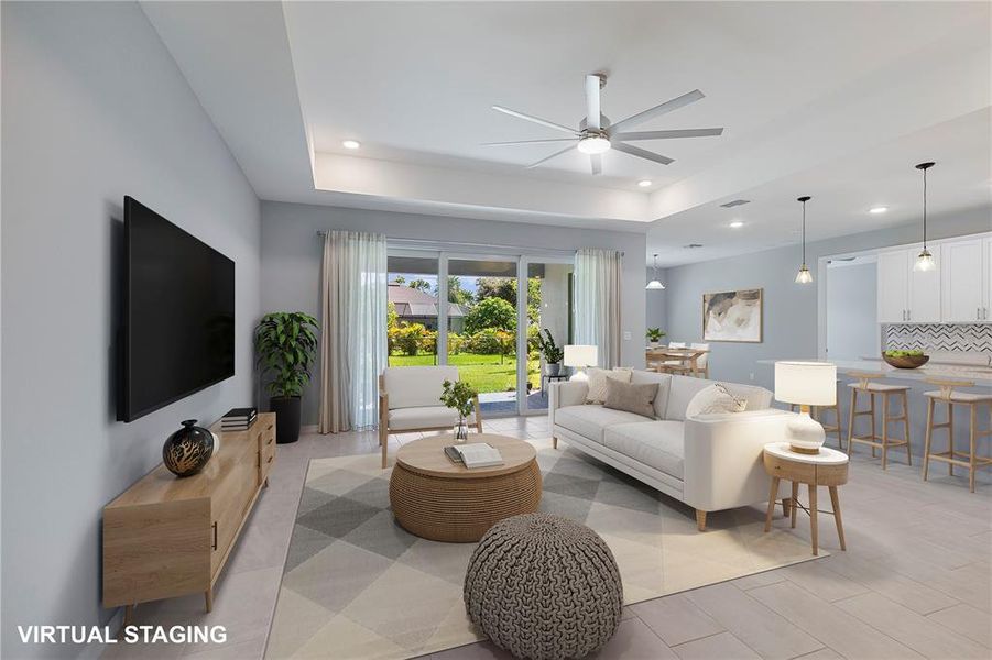 Furnished interior view inside a new home in , Punta Gorda (Image 11). Furnished interior view inside a new home in , Punta Gorda (Image 11).