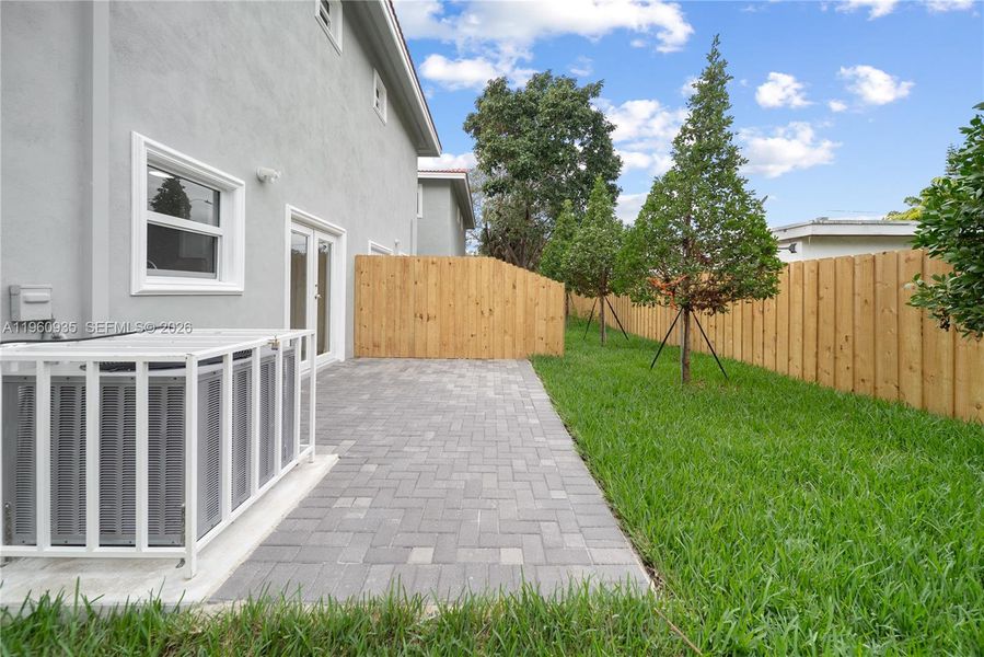 Exterior details and patio area of a home in , Miami (Image 28). Exterior details and patio area of a home in , Miami (Image 28).