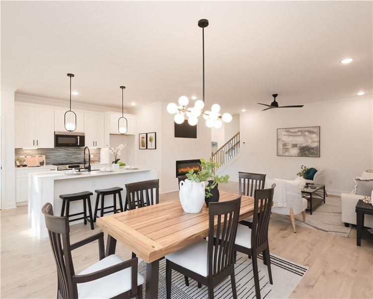 Furnished interior view inside a new home in , Snellville (Image 12).