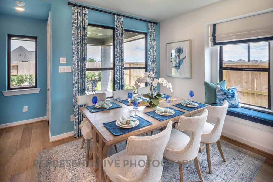 Furnished interior view inside a new home in Pomona, Manvel (Image 20).