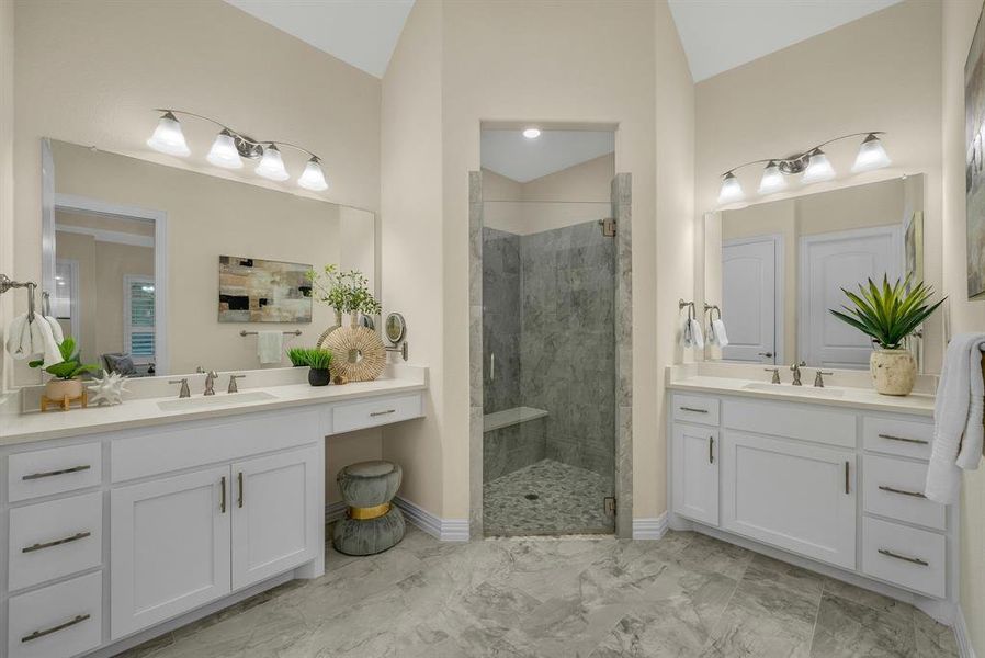 Furnished interior view inside a new home in Ladera Prosper, Prosper (Image 17).