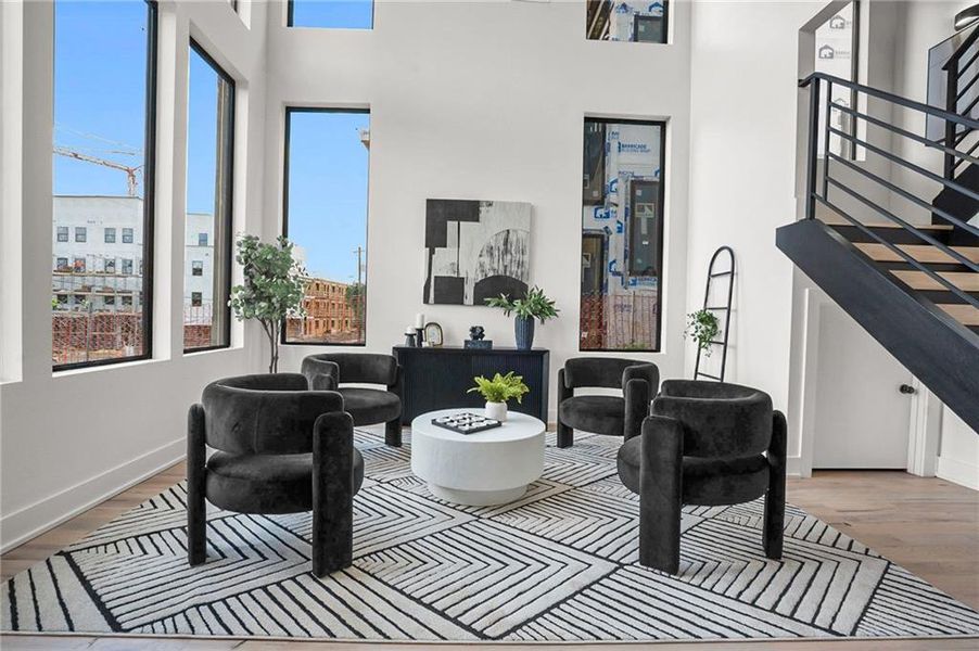 Furnished interior view inside a new home in , Atlanta (Image 12). Furnished interior view inside a new home in , Atlanta (Image 12).