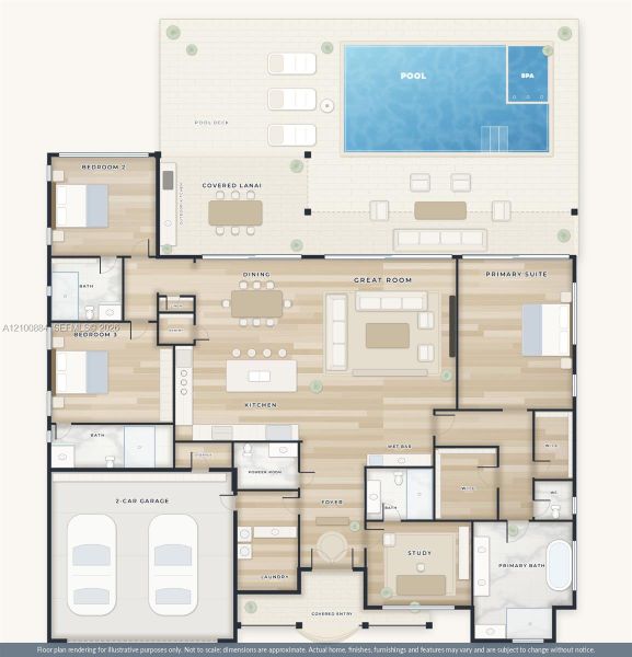 2D floor plan layout of this home in , Naples, FL (Image 5). 2D floor plan layout of this home in , Naples, FL (Image 5).
