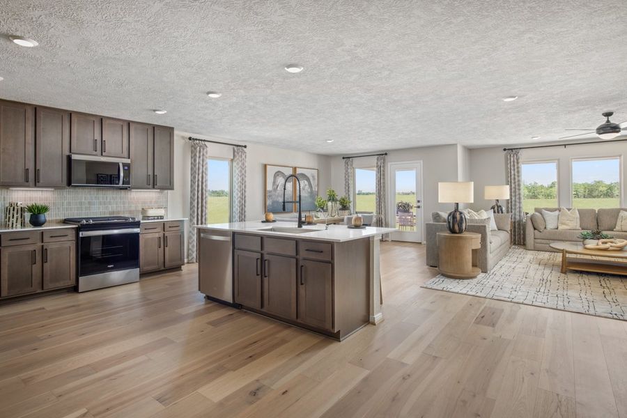 Representative furnished interior of a home built from the 2382 by KB Home in Saddlebrook Preserve, Beasley (Image 9).