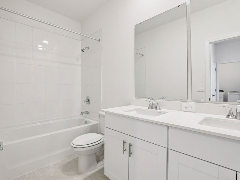 Furnished interior view inside a new home in The Meadow at Crossprairie Bungalows, St. Cloud (Image 6). Furnished interior view inside a new home in The Meadow at Crossprairie Bungalows, St. Cloud (Image 6).