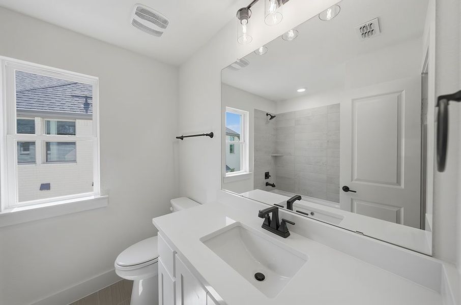 Furnished interior view inside a new home in Brookhollow West, Prosper (Image 14).
