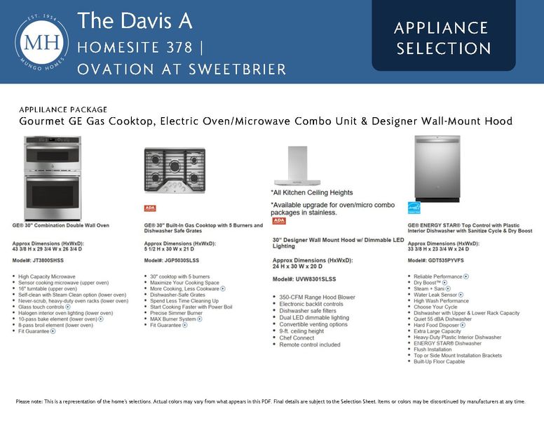 Sample of building materials used in homes in Ovation at Sweetbrier, Durham (Image 6).