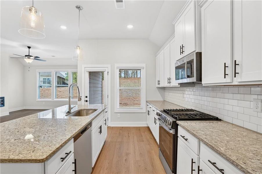 Furnished interior view inside a new home in The Fairways at Mirror Lake, Villa Rica (Image 10).