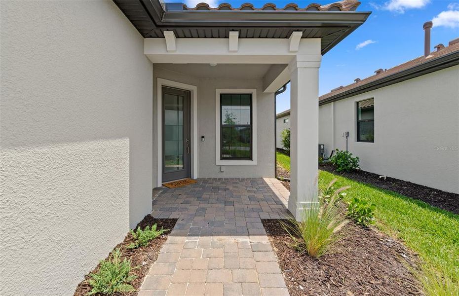 Exterior details and patio area of a home in Talon Preserve on Palmer Ranch, Nokomis (Image 4). Exterior details and patio area of a home in Talon Preserve on Palmer Ranch, Nokomis (Image 4).