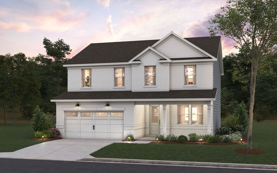 Representative exterior photo of a completed home built from the Tower by Pulte Homes in Amherst, Stockbridge, GA (Image 10).