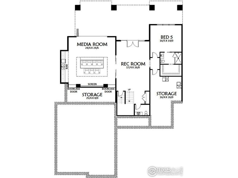 2D floor plan layout of this home in , Windsor, CO (Image 4).
