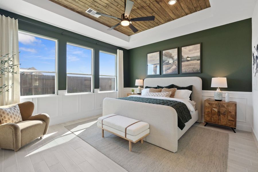 Furnished interior view inside a new home in Meridiana, Manvel (Image 7).