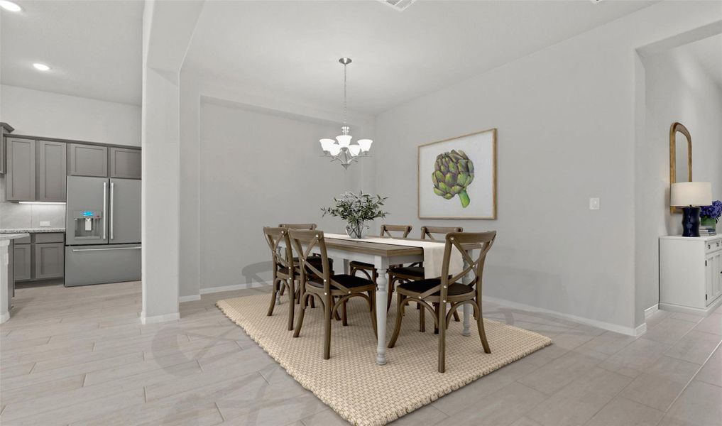 Open dining room (*Photo not of actual home and used for illustration purposes only.)