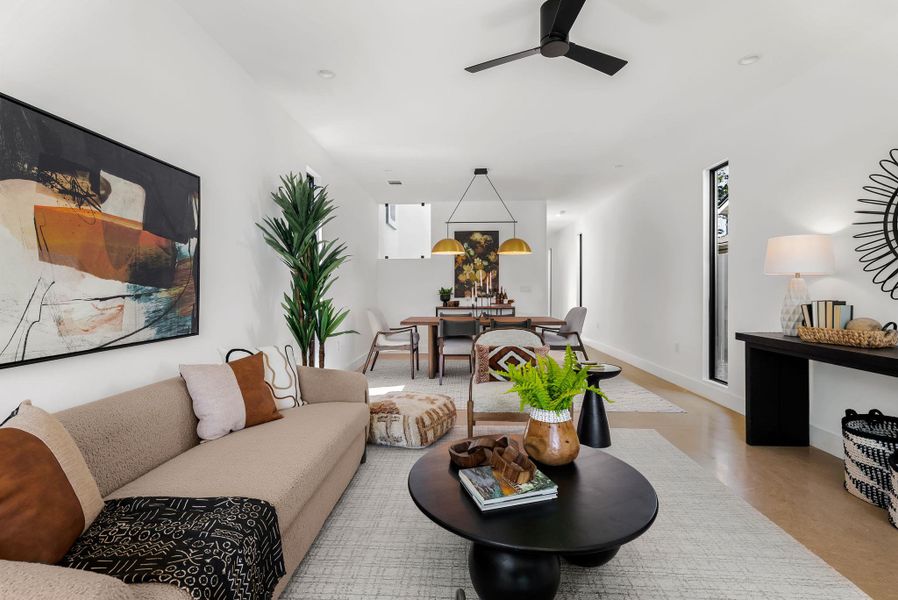 Furnished interior view inside a new home in , Austin (Image 24). Furnished interior view inside a new home in , Austin (Image 24).