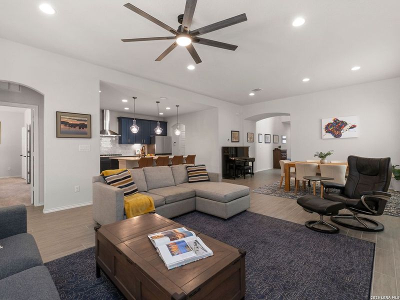 Furnished interior view inside a new home in , San Antonio (Image 13). Furnished interior view inside a new home in , San Antonio (Image 13).