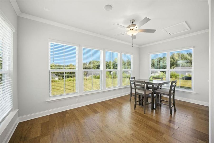 Furnished interior view inside a new home in , Cumming (Image 35).