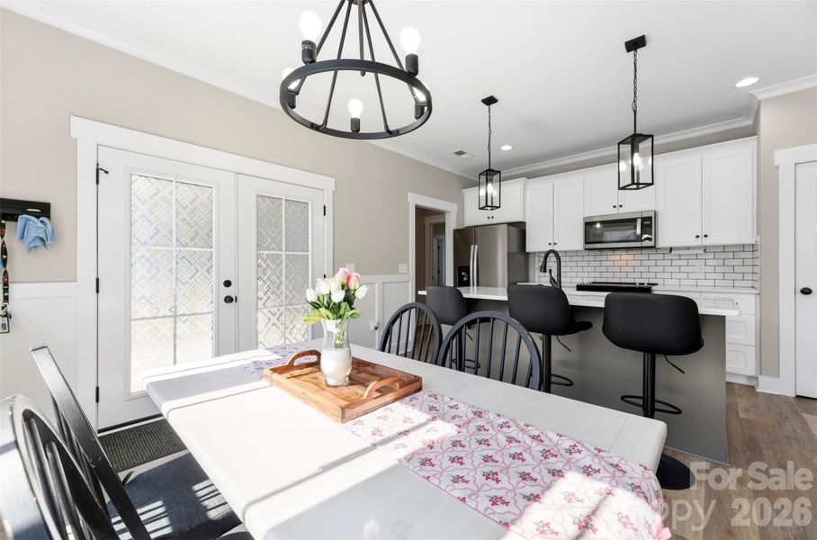 Furnished interior view inside a new home in , Albemarle (Image 9).