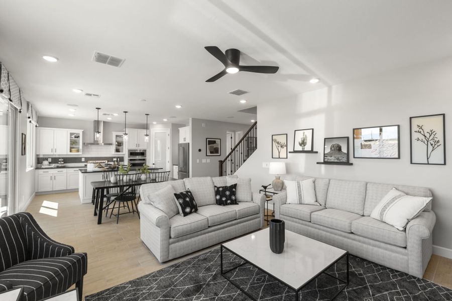 Representative furnished interior of a home built from the Sienna by Mattamy Homes in Silverbell Ridge, Tucson (Image 5). Representative furnished interior of a home built from the Sienna by Mattamy Homes in Silverbell Ridge, Tucson (Image 5).