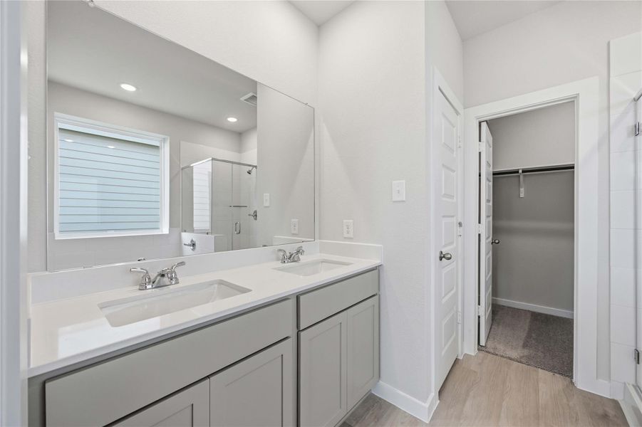 Furnished interior view inside a new home in Bluebonnet Village, Bellville (Image 6). Furnished interior view inside a new home in Bluebonnet Village, Bellville (Image 6).