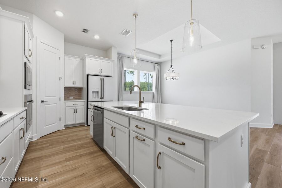 Furnished interior view inside a new home in Crosswinds 40’, Ponte Vedra (Image 5).