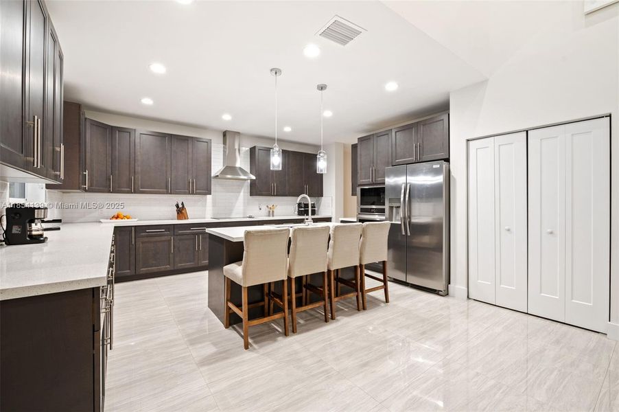 Furnished interior view inside a new home in , Miami Springs (Image 12).