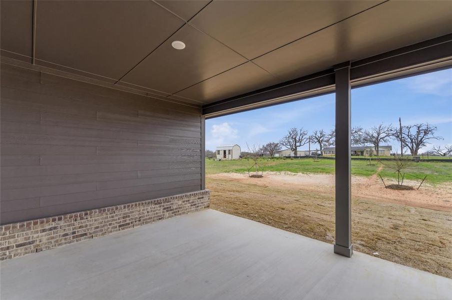 View of patio featuring a residential view