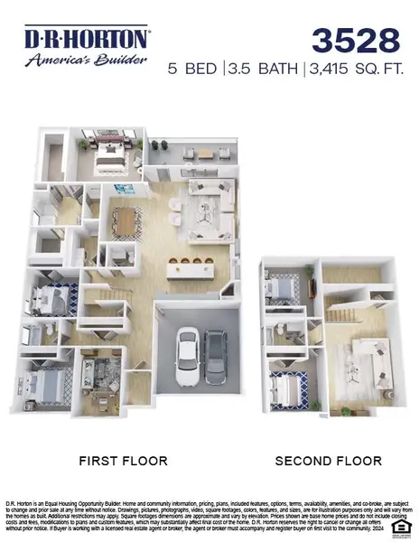 2D floor plan layout of this home in Silverthorne, Conroe, TX (Image 3).
