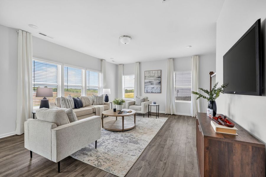 Furnished interior view inside a new home in Morgan Hills, Albemarle (Image 14).