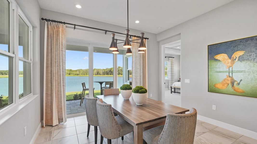 Furnished interior view inside a new home in Palm Grove, Lakewood Ranch (Image 19). Furnished interior view inside a new home in Palm Grove, Lakewood Ranch (Image 19).