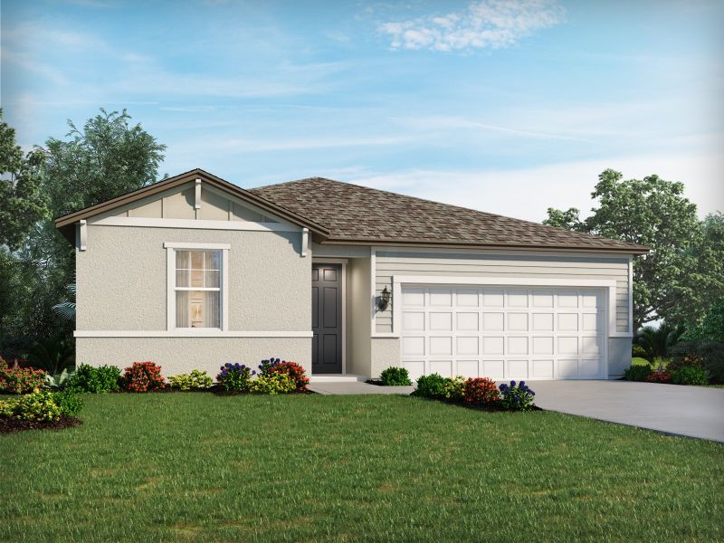 Front exterior of a home in the Magnolia Bay - Reserve Series community, located in Nokomis, FL (Image 19).