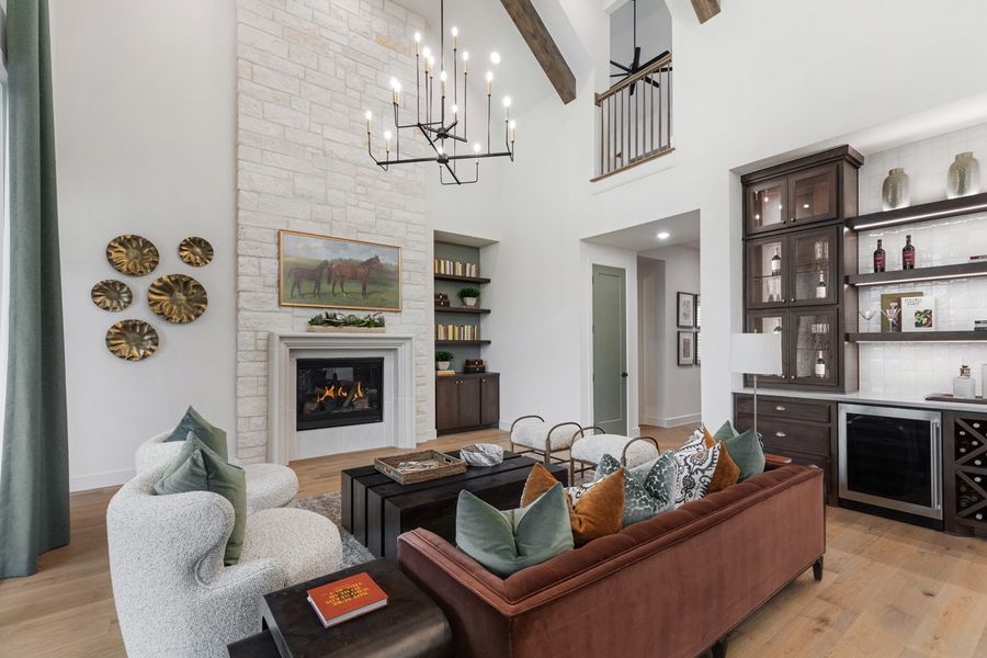 Representative Family Room - some options shown