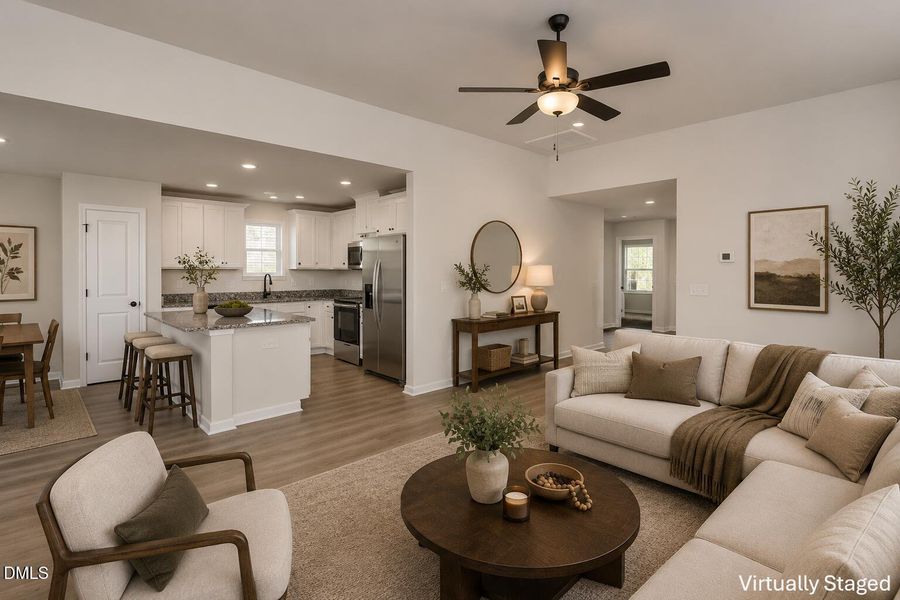 ChatGPT Blanco Kitchen and living room