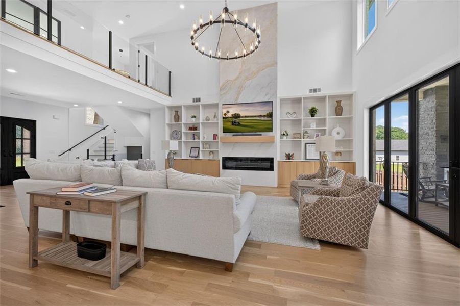Furnished interior view inside a new home in , Buford (Image 86).