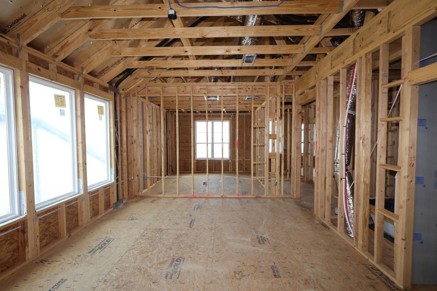 In-progress construction of a new home in Dunham Pointe, Cypress, TX (Image 8).