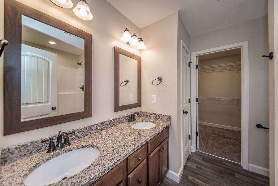 Representative furnished interior of a home built from the Inman by Enchanted Homes in Hampshire Heights, Moore (Image 11).