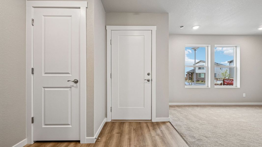 Furnished interior view inside a new home in Windler Townhomes, Aurora (Image 18). Furnished interior view inside a new home in Windler Townhomes, Aurora (Image 18).