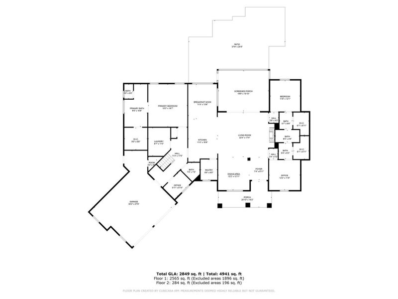 2D floor plan layout of this home in , Lincolnton, NC (Image 3).