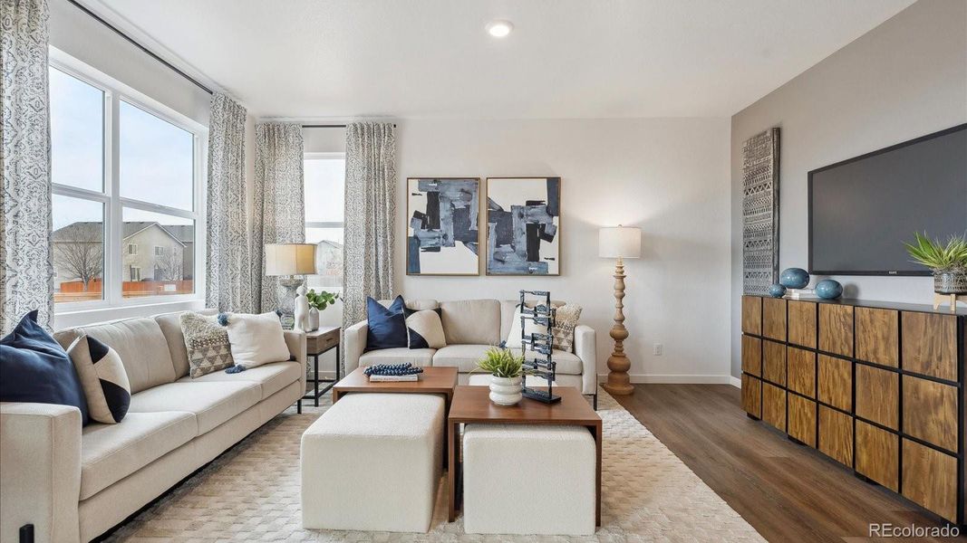 Furnished interior view inside a new home in Lakeside Canyon, Mead (Image 15).