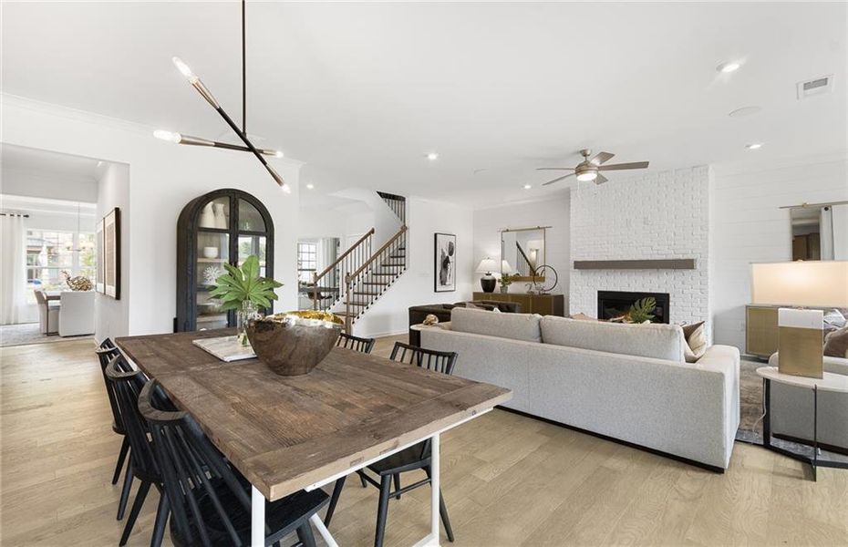 Furnished interior view inside a new home in Sierra Creek, Hoschton (Image 20).