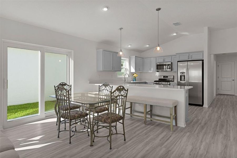 Furnished interior view inside a new home in , The Villages (Image 7). Furnished interior view inside a new home in , The Villages (Image 7).