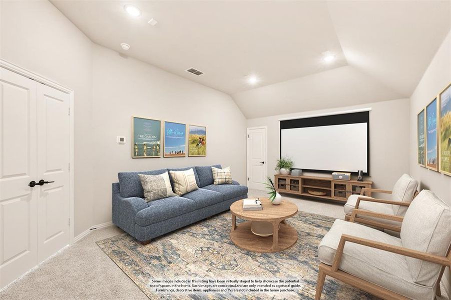 Furnished interior view inside a new home in Devonshire Classic 60-65, Forney (Image 8). Furnished interior view inside a new home in Devonshire Classic 60-65, Forney (Image 8).