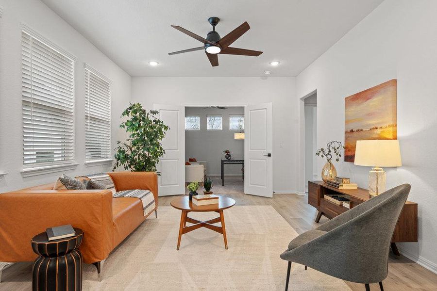 Furnished interior view inside a new home in Foxfield, Austin (Image 11).