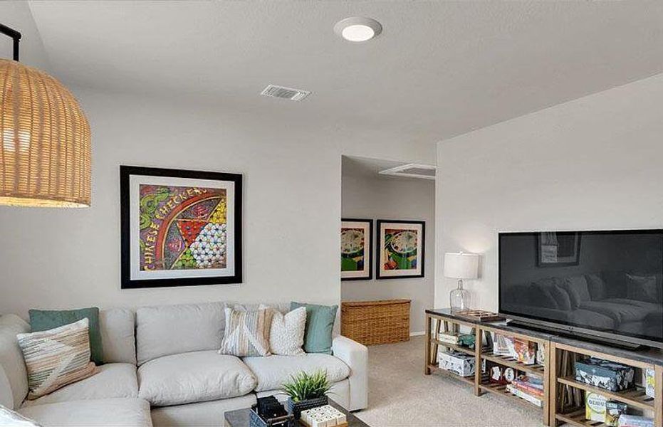 View of carpeted living area View of carpeted living area