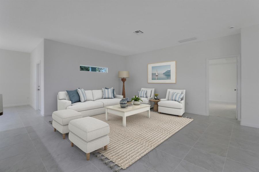 Furnished interior view inside a new home in , Port St. Lucie (Image 8).