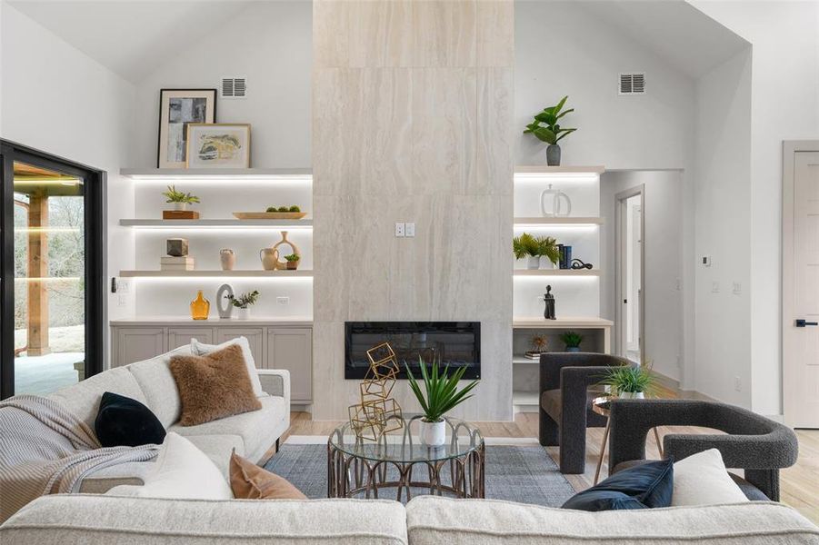 Furnished interior view inside a new home in , Malakoff (Image 29).