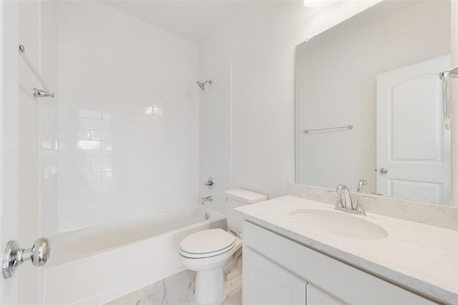 Furnished interior view inside a new home in Trails at Cottonwood Creek, Rowlett (Image 11).